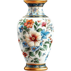 Elegant floral vase displayed on a crisp white background for stunning visual appeal