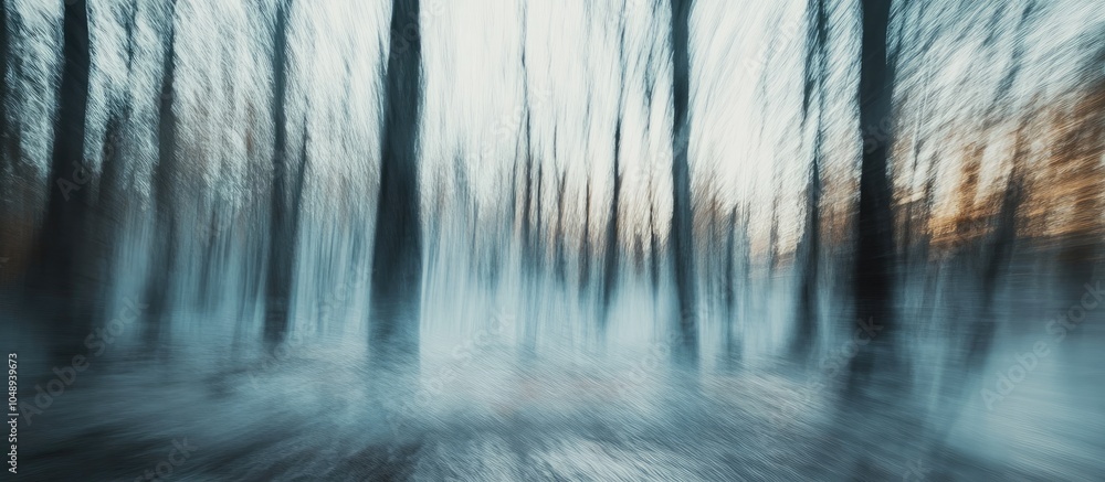 Leinwandbilder blurry abstract representation of a forest captured using long exposure vintage style photo. with co
