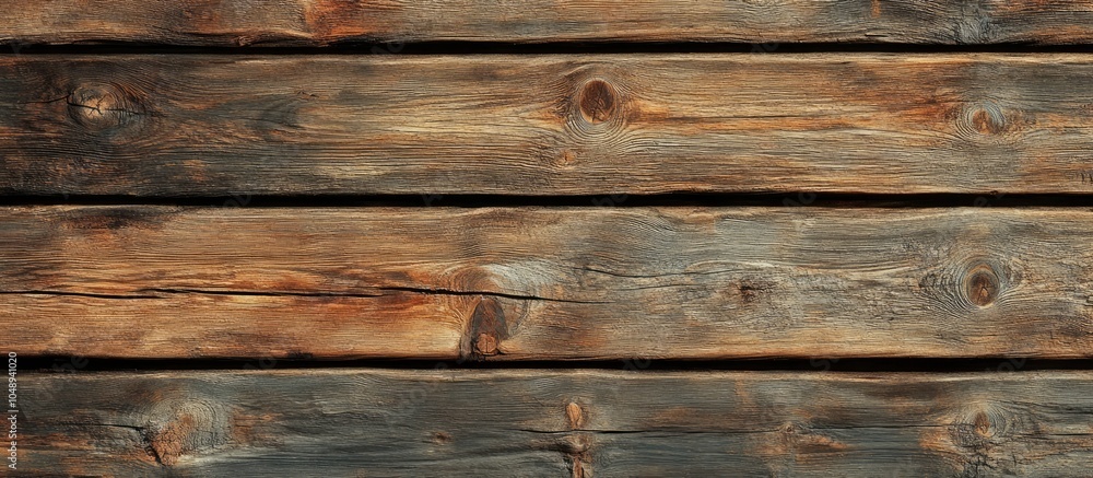 Poster Wood texture featuring a natural pattern wooden planks background suitable for desktop wallpaper or website design with template space for text. with copy space image. Place for adding text or design
