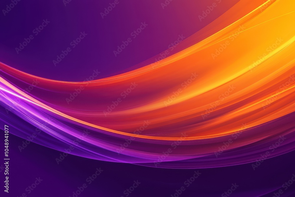 Aufkleber abstract swirling lines in vibrant purple and orange colors creating a dynamic visual effect at dusk