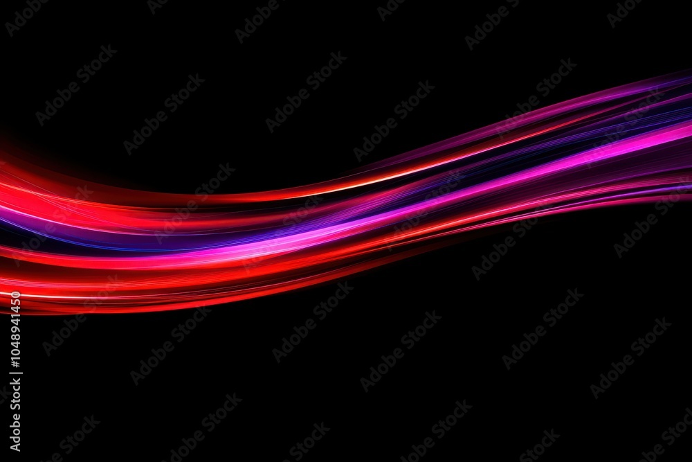 Aufkleber dynamic colorful light streaks on a black background create an abstract visual experience