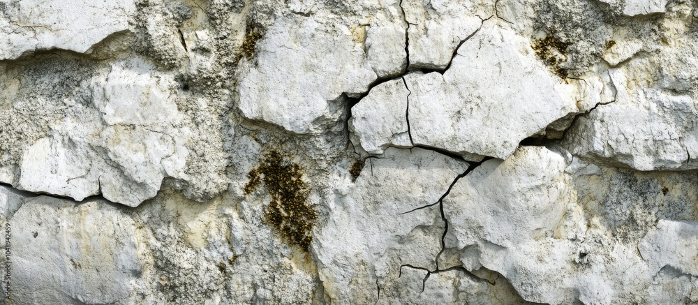 Leinwandbilder rock texture image of a cracked weathered limestone cliff wall featuring a unique and rare grunge na