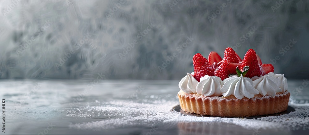 Aufkleber Pastry desserts. with copy space image. Place for adding text or design