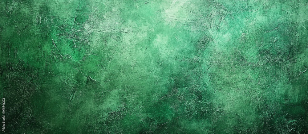 Leinwandbilder Green painted backdrop with a grunge canvas texture. with copy space image. Place for adding text or design