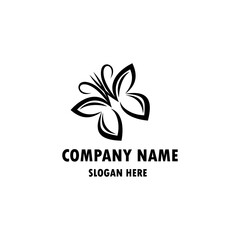 Fototapeta premium Butterfly symbol design