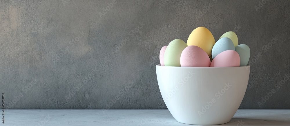 Aufkleber easter still life featuring easter eggs easter eggs in a white container easter greeting card. with 