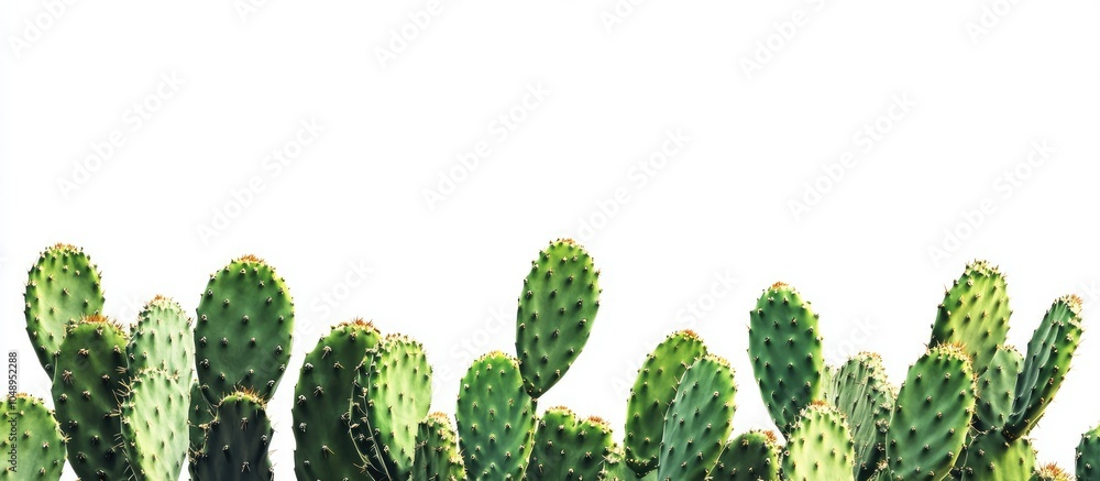 Fototapete cactus against a white background. with copy space image. place for adding text or design