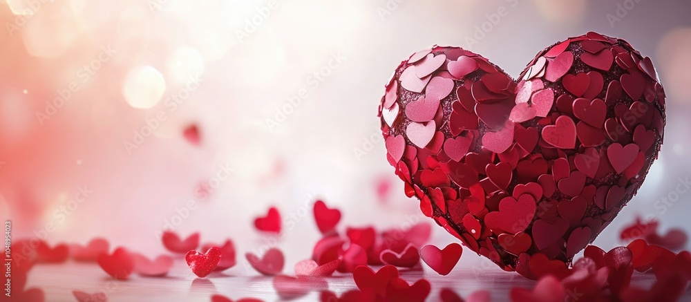 Poster Valentine s Day image. with copy space image. Place for adding text or design