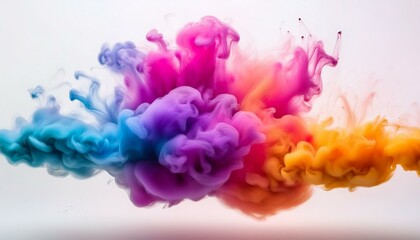 Fototapeta premium Explosión de humo multicolor