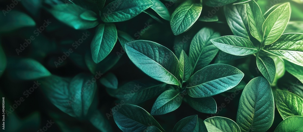 Fototapete Background image of plant leaves. with copy space image. Place for adding text or design