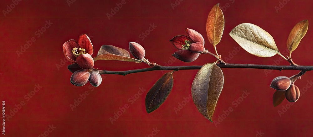 Poster Cornus Ormonde. with copy space image. Place for adding text or design