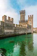 Sirmione Castle view in Italy.