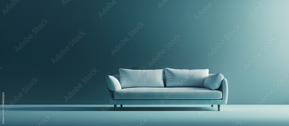 Aufkleber Couch. with copy space image. Place for adding text or design