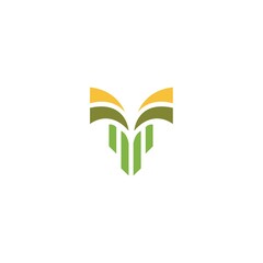 Agriculture plant vector logo template design