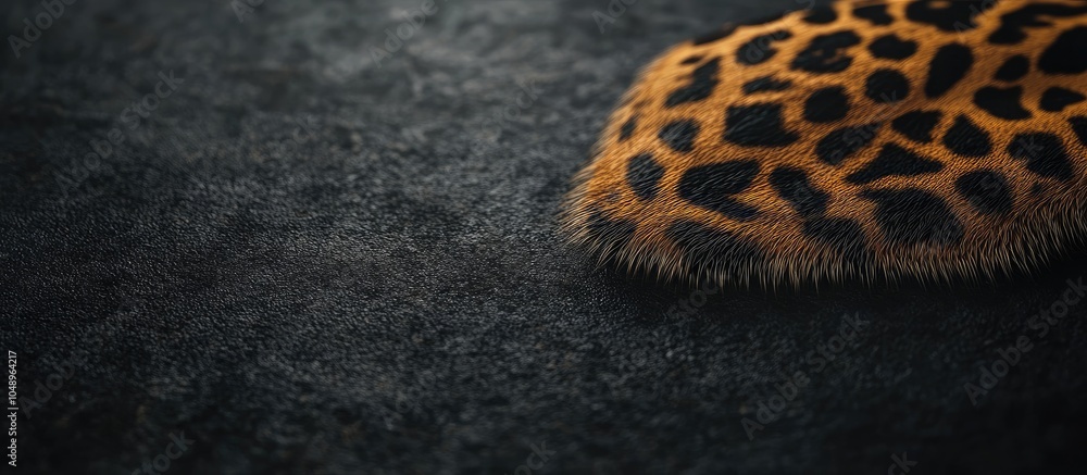 Aufkleber leopard skin. with copy space image. Place for adding text or design