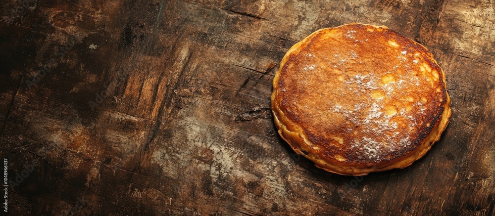 Leinwandbilder brown fried pancake textured backdrop. with copy space image. place for adding text or design