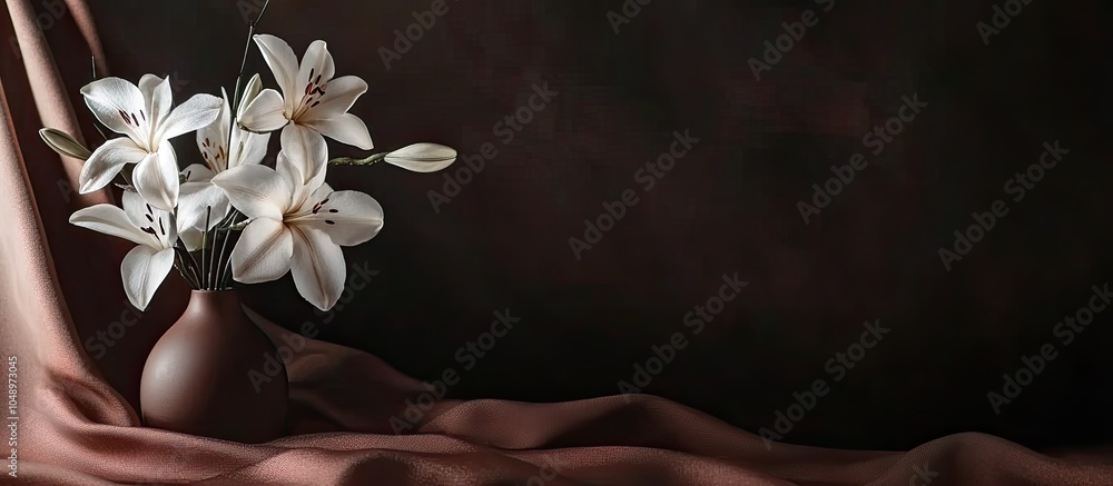 Leinwandbilder background and still life floral composition. with copy space image. place for adding text or design
