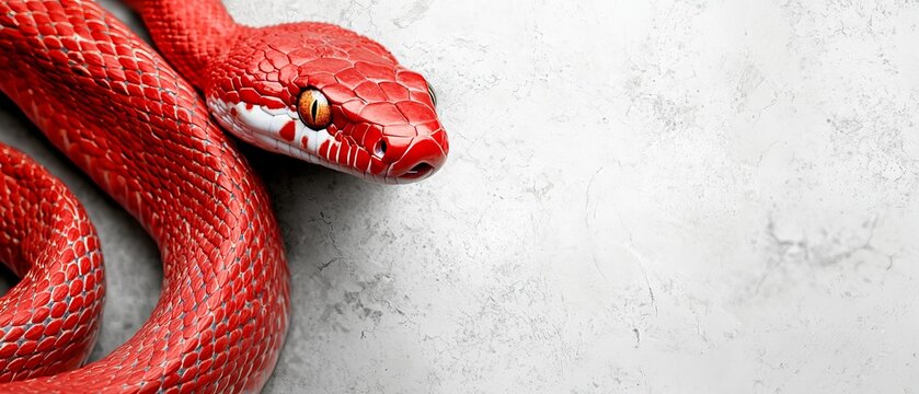 its head sports a white band, and its head eye is yellow