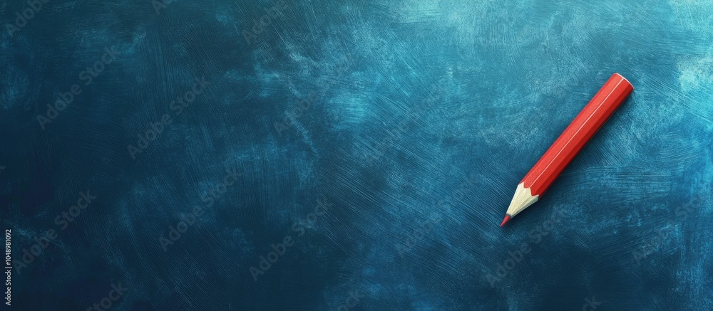 Poster Back to School illustration on a blue chalkboard background. with copy space image. Place for adding text or design
