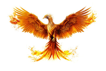Fototapeta premium PNG Phoenix bird white background creativity.