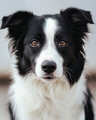 Attentive Border Collie with Focused Expression
