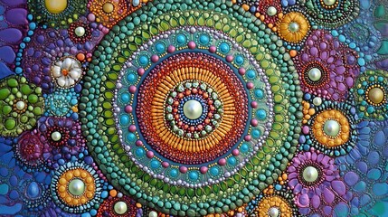 Obraz premium Mandala Adult Coloring Book Relax and Unwind with Intricate Designs