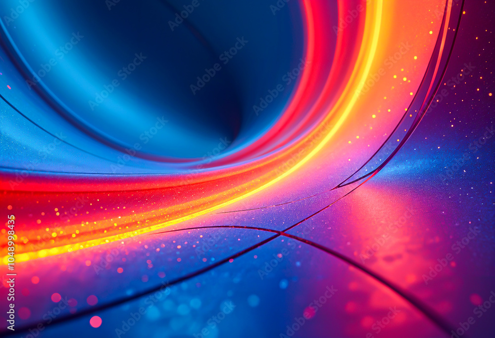 Poster 3d abstract colorful background generative ai