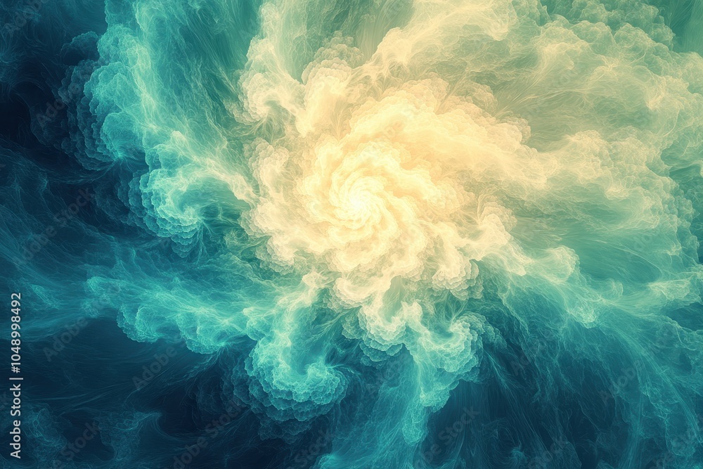 Aufkleber swirling patterns of light and color creating an ethereal cosmic effect in deep space