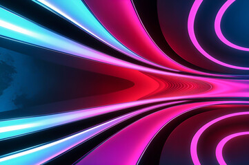 colorful abstract neon background with a pink and blue swirl