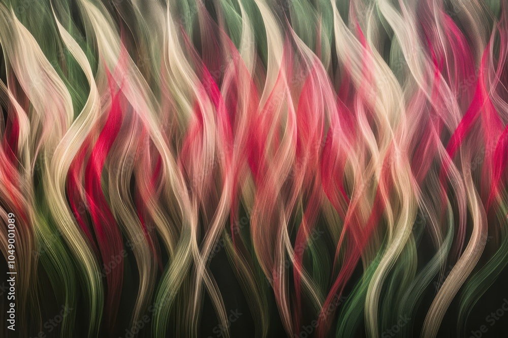 Aufkleber abstract flowing patterns of vibrant colors blending together in a mesmerizing design, capturing mov