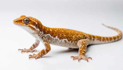 Obraz premium Gecko on white background isolated 