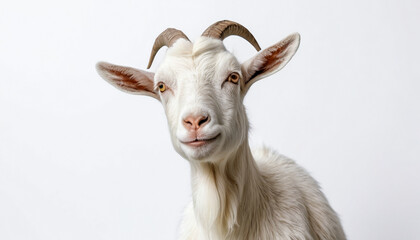 Fototapeta premium Goat on white background isolated