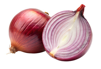 red onion isolated on white