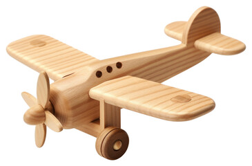 PNG Wood toy airplane aircraft.