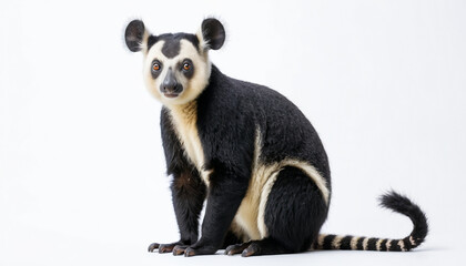 Obraz premium Indri on white background isolated 