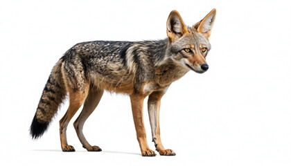 Obraz premium Jackal on white background isolated