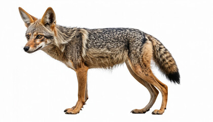 Obraz premium Jackal on white background isolated