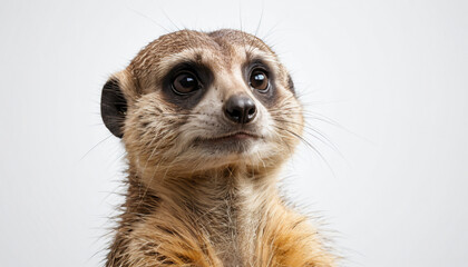 Fototapeta premium Meerkat on white background isolated 