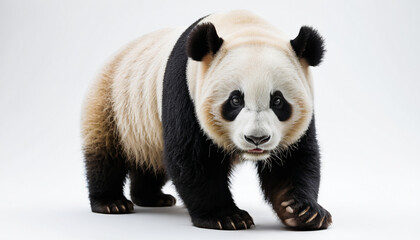 Obraz premium Panda on white background isolated