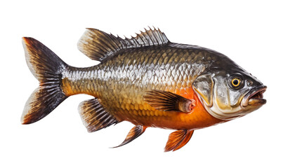 Fototapeta premium Piranha on white background isolated