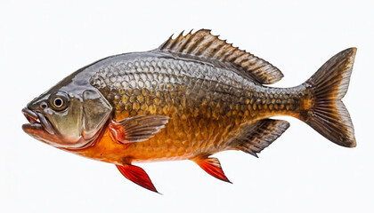 Piranha on white background isolated