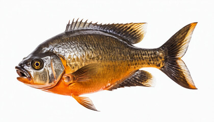 Fototapeta premium Piranha on white background isolated