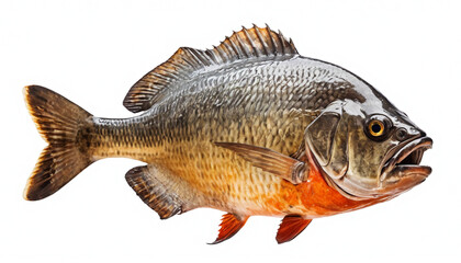 Piranha on white background isolated