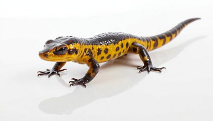 Obraz premium Salamander on white background isolated 