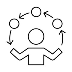 Obraz premium routine icon
