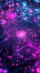 Obraz premium Fond d’écran gamer néon futuriste pour téléphone