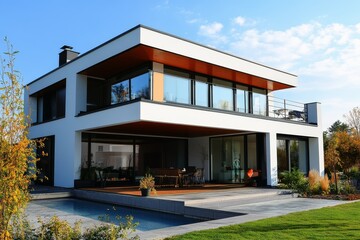 A new house designed by an architect.