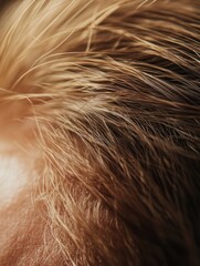 Close-up of Hair Texture and Blur