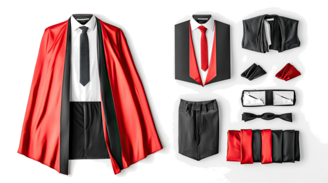 Businessmen in Capes Show Off Unique Costume Line Generative AI - Powered by Adobe
