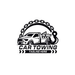 Car towing logo